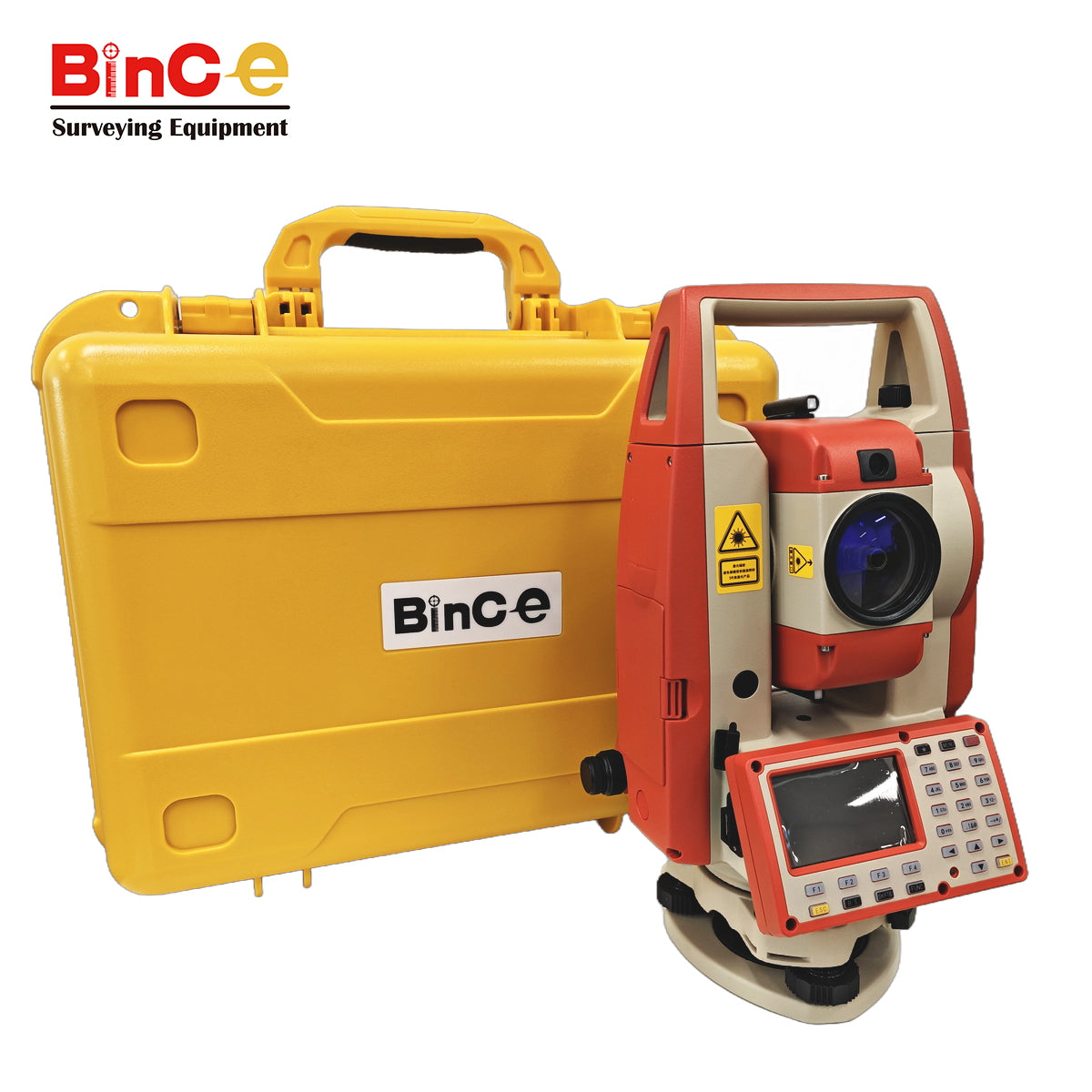 Bince TS-302R15 2'' Reflectorless 1000m Total Station w/Tripod, Prism, Pole, Bipod, Surveying Set