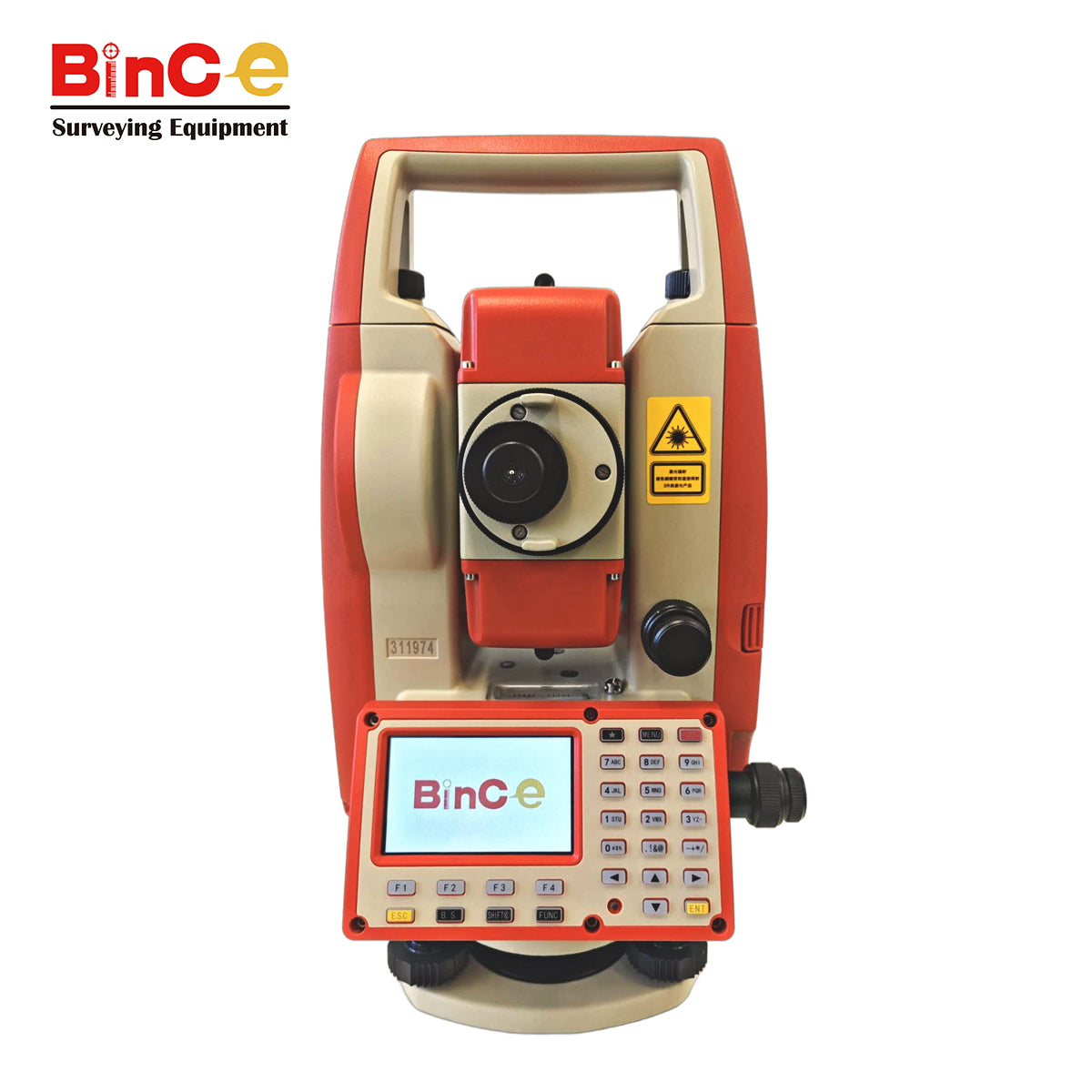 Bince TS-302R15 2'' Reflectorless 1000m Total Station w/Tripod, Prism, Pole, Bipod, Surveying Set