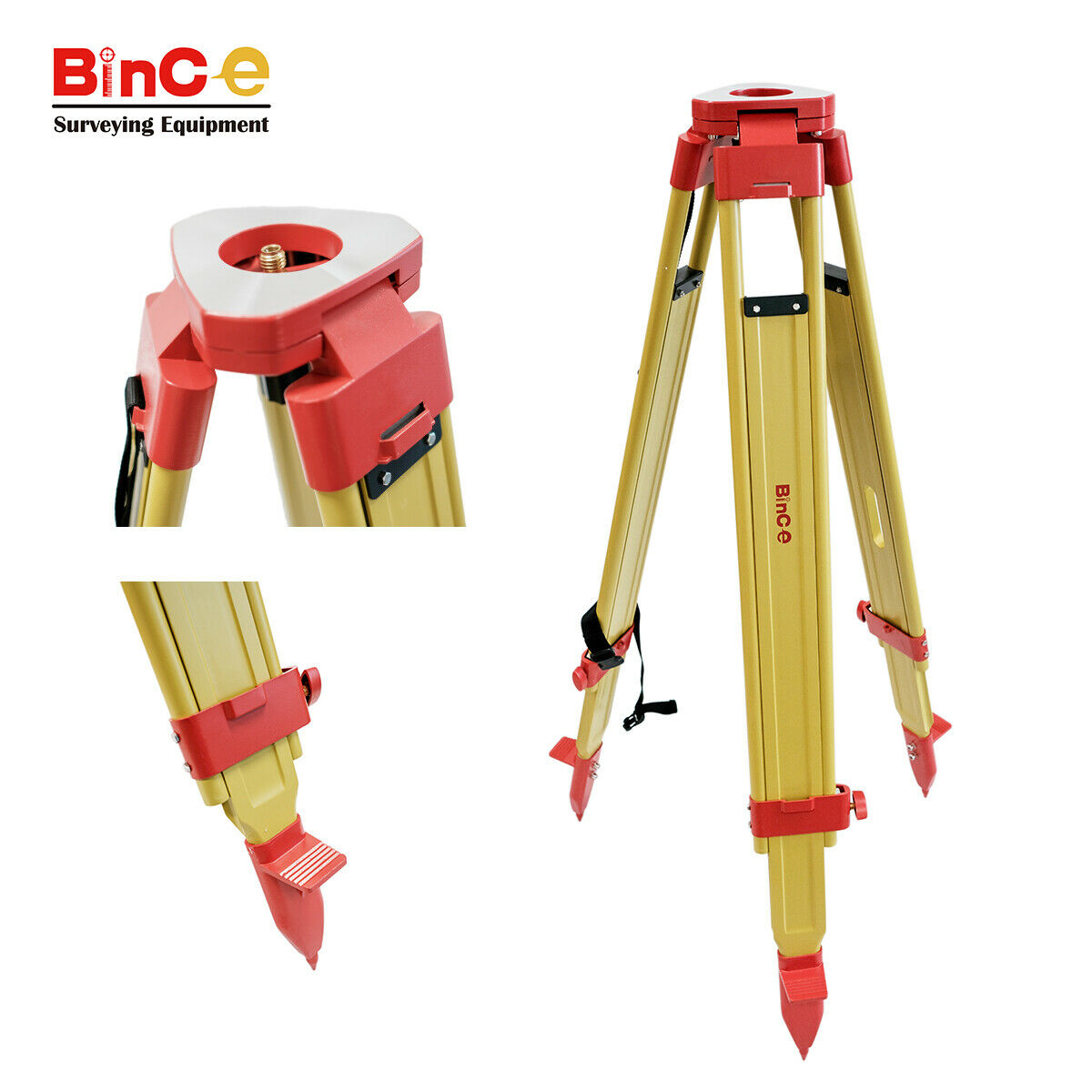 Leica Type Heavy Duty Wooden Tripod for Total Station, Sokkia, Trimble, Topcon