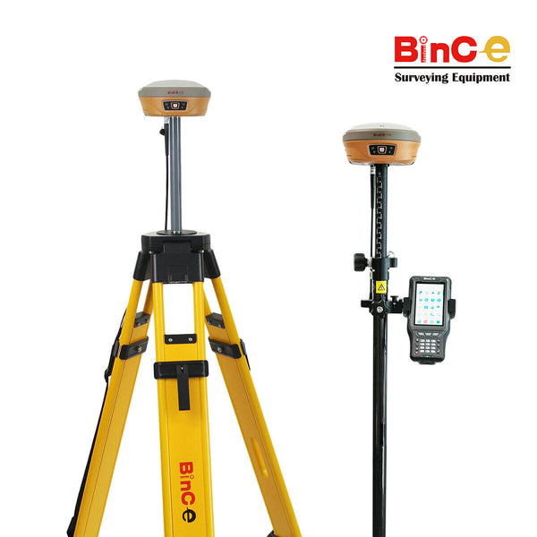 Bince N90 GPS RTK GNSS System Base + Rover (Built-in UHF Radio/4G) Surveying Set Novatel OEM729 Main Board