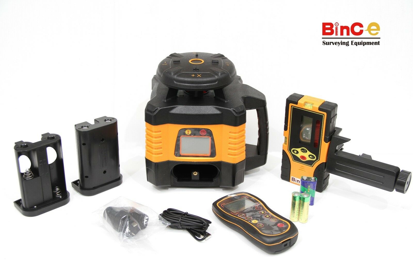 Rotary Laser Level Dual Axis Grade Two-Way LCD Remote Self Leveling Rotating Kit