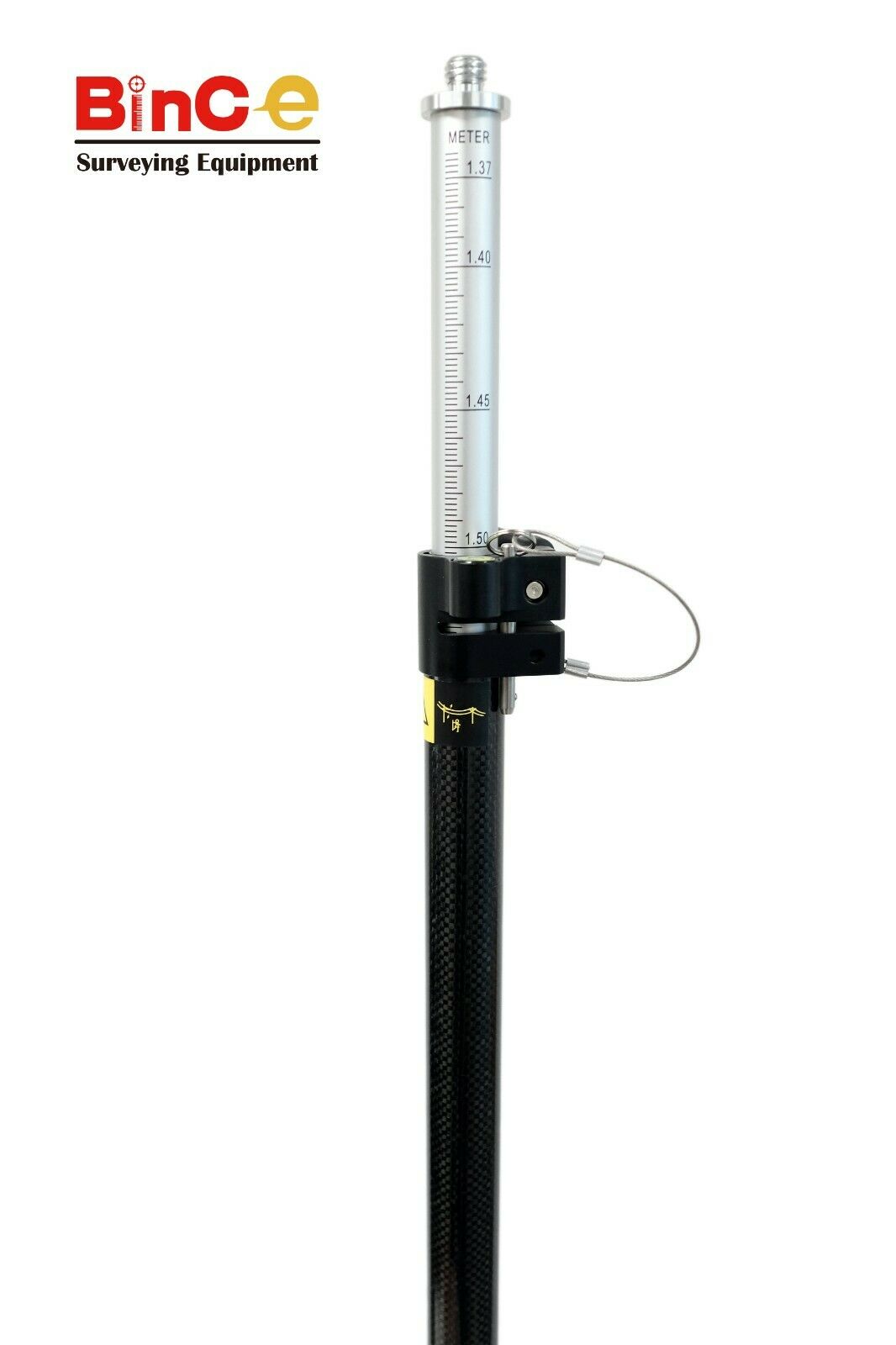 Carbon Fibre Pole 2.5M Metric for GNSS, GPS RTK Surveying, Total Station Prism