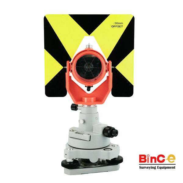 Bince -30/0mm Survey Prism Reflector & Tribrach w Optical Plummet Adapter