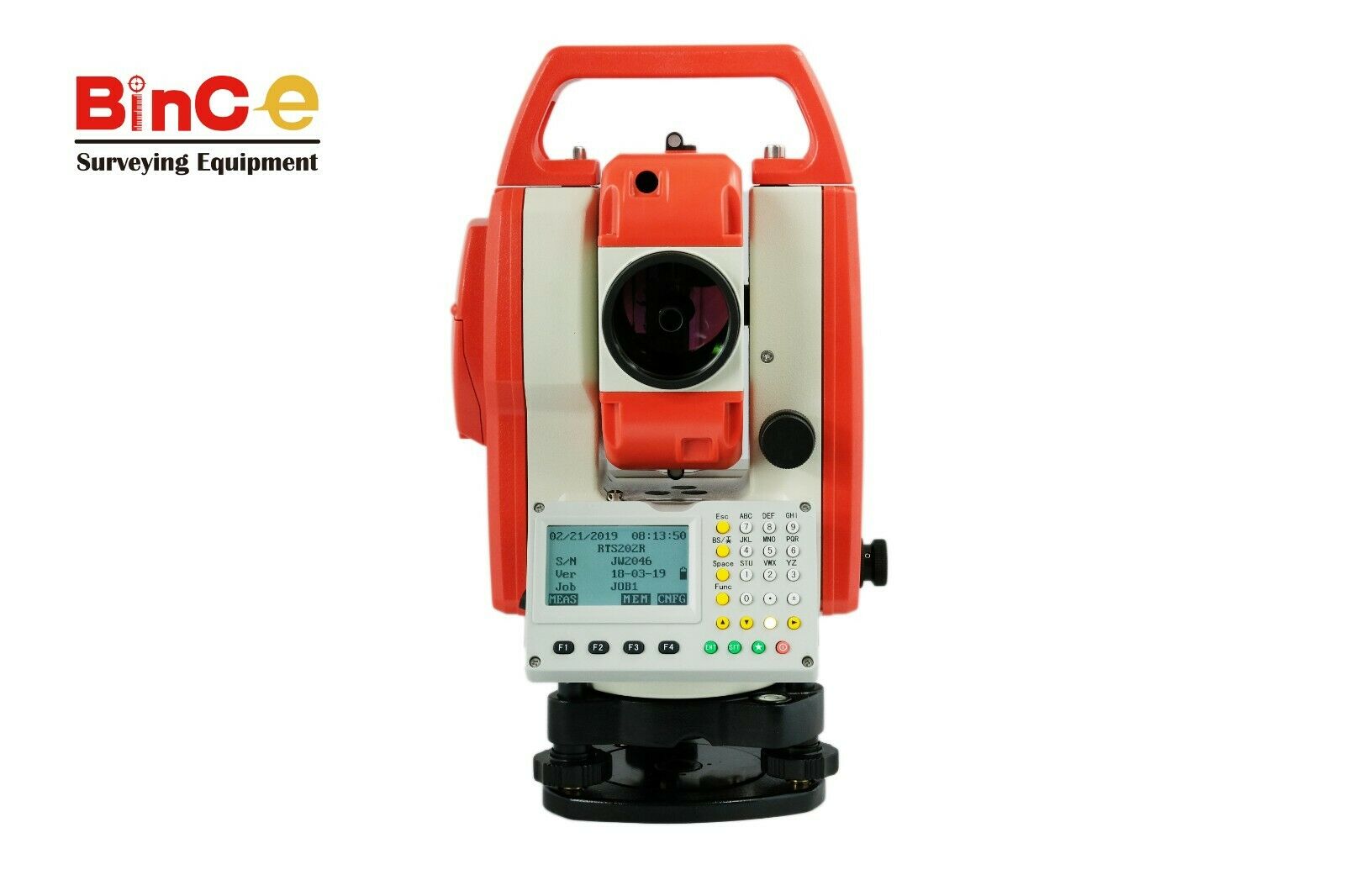 Reflectorless 600m 2'' Total Station w Tripod, Prism, Pole, Bipod, Surveying Set