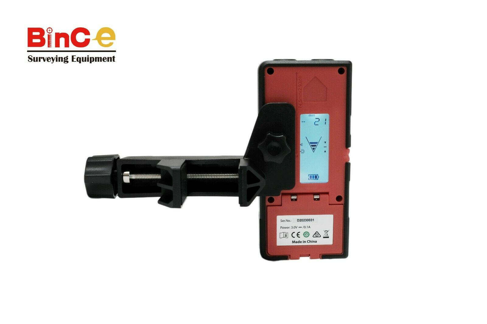 Millimeter Laser Detector Receiver for Green Beam Rotary Laser Level w Bracket