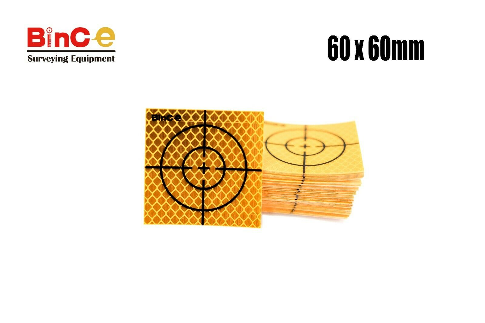 Reflective Prism Sheet Survey Targets Reflector Adhesive 100PCS Total ...