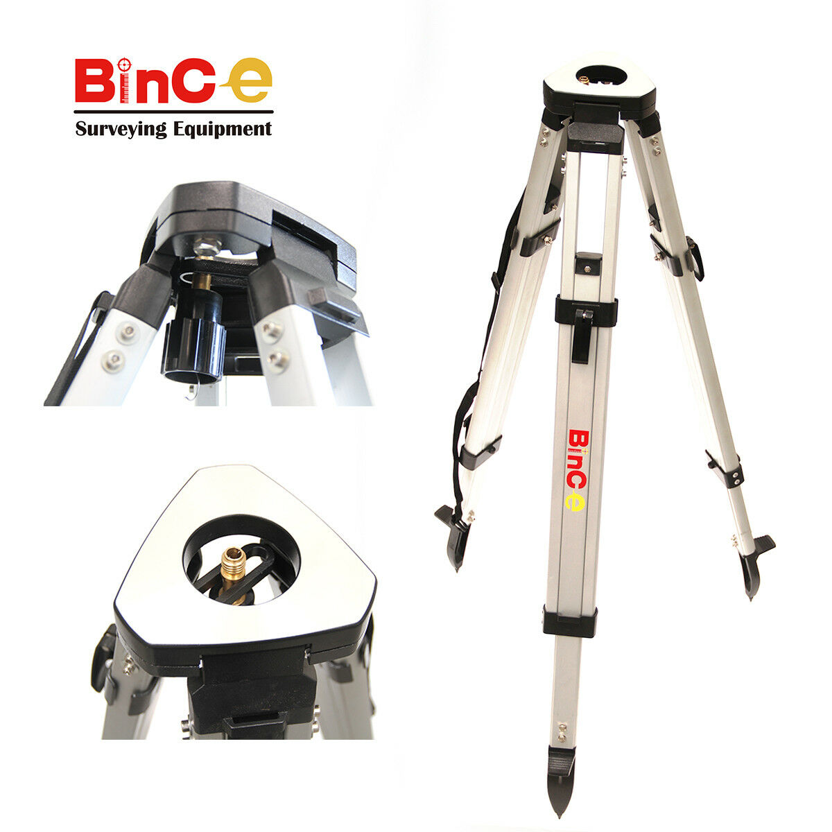 Aluminium Tripod & 5M Metric E Face Aluminium Staff for Rotary Laser Dumpy Level