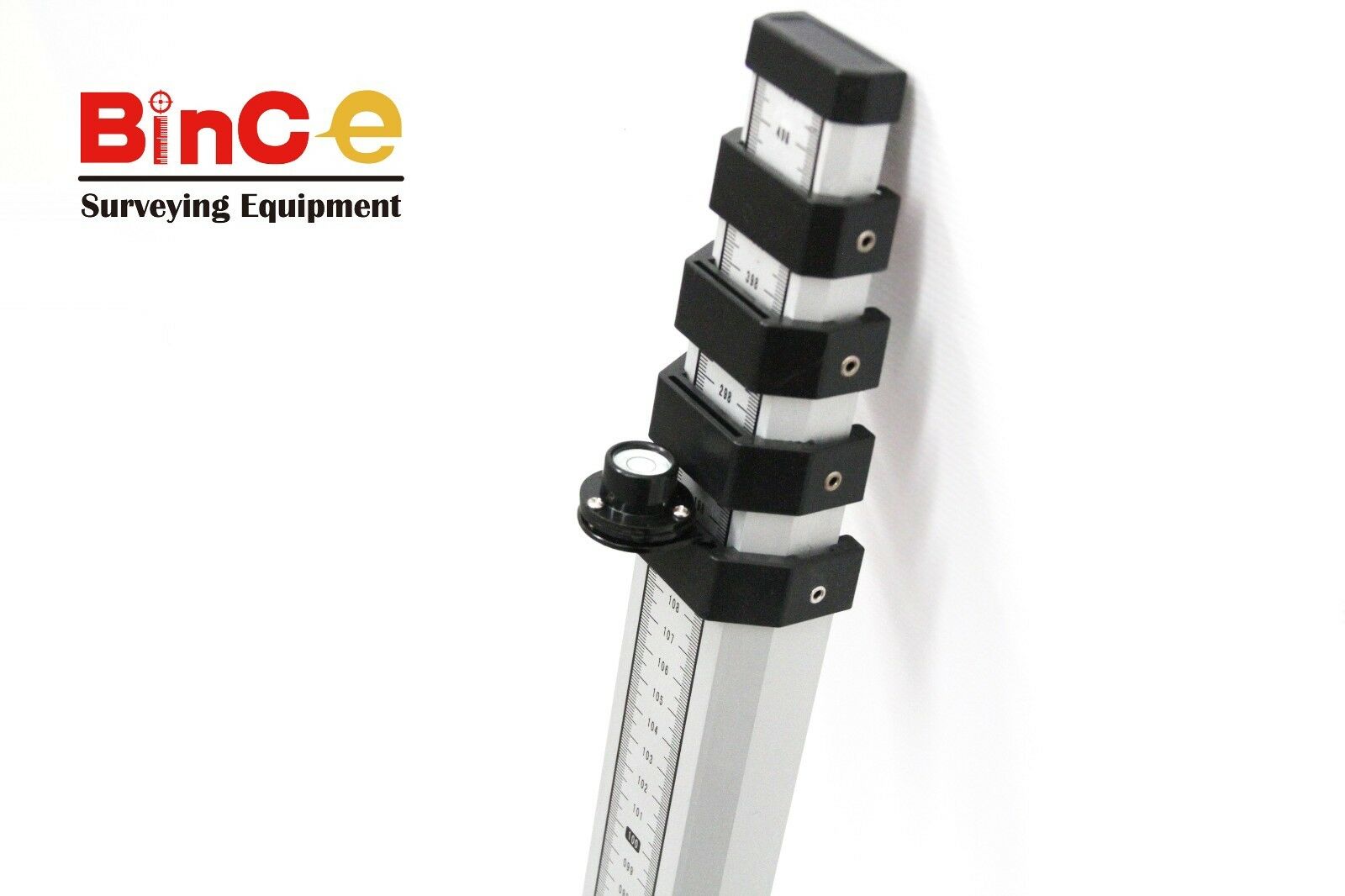 Rod Level Indicator Aluminium Staff 5m Metric Grade Leveling Rod Rotary Laser Automatic Du ...