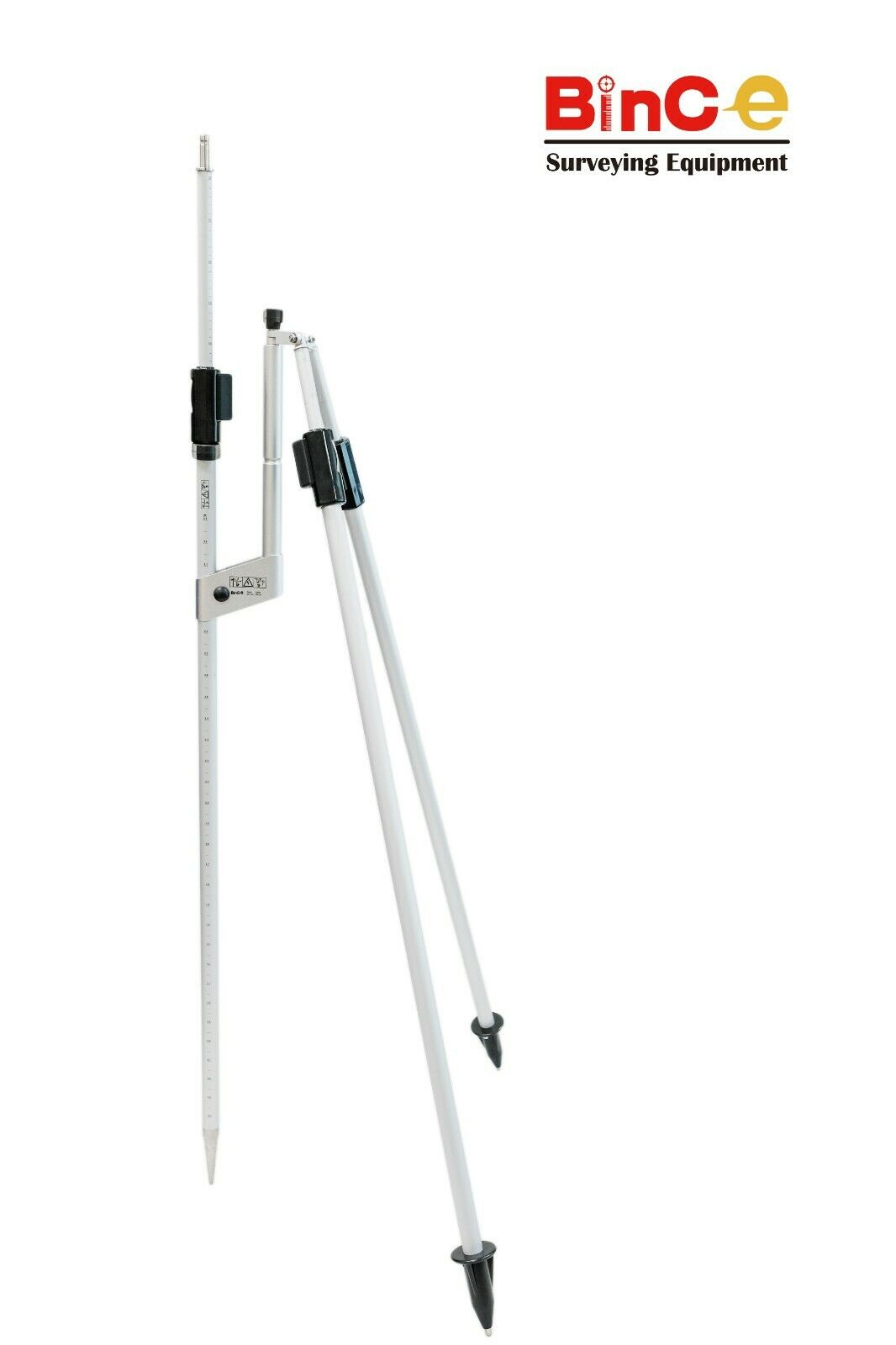 Leica Type 2.15M Telescopic Reflector Prism Pole with Dual Strut Support Bipod