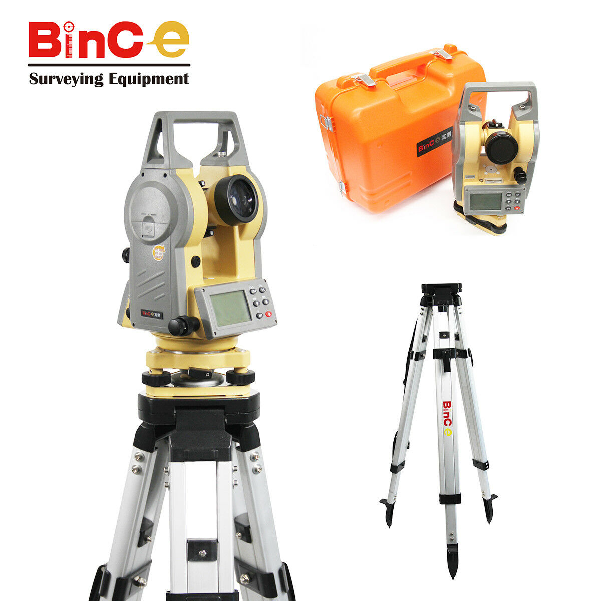 Bince LDT-02 2'' Electronic Digital Surveying Theodolite Calibrated with Tripod