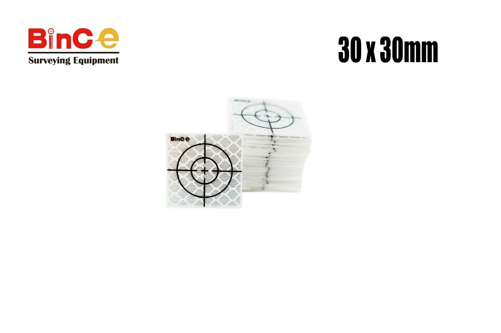 Reflective Prism Sheet Survey Targets Reflector Adhesive 100PCS Total ...