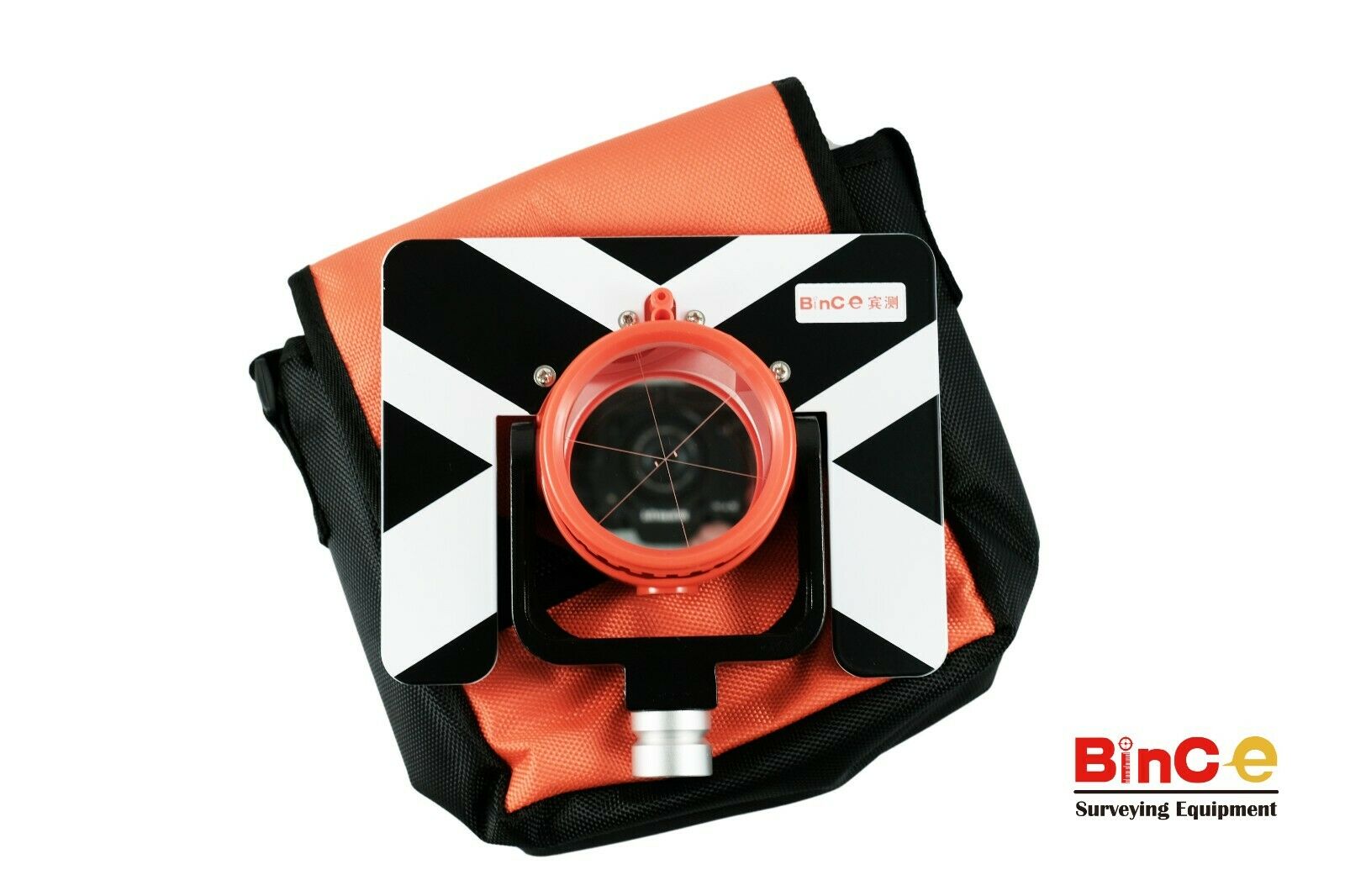 -30/0mm Offset Survey Prism Metal Target with Bag for Total Station Surveying