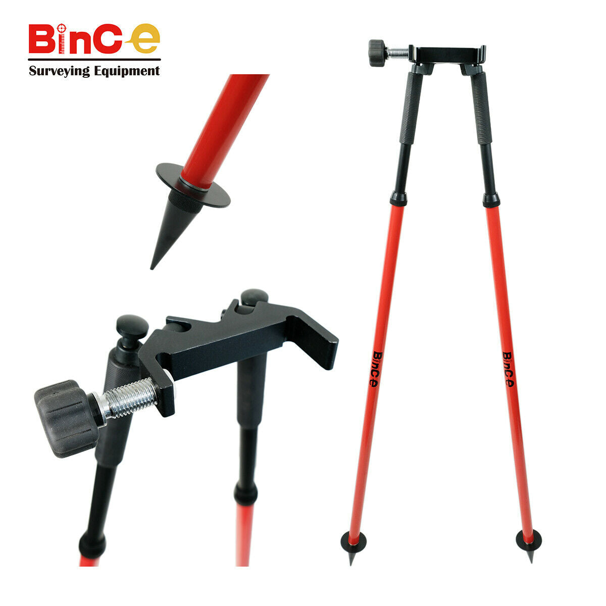 Invar Leveling Staff Rod Bipod, Precision Levelling Staff Rod Holder f ...