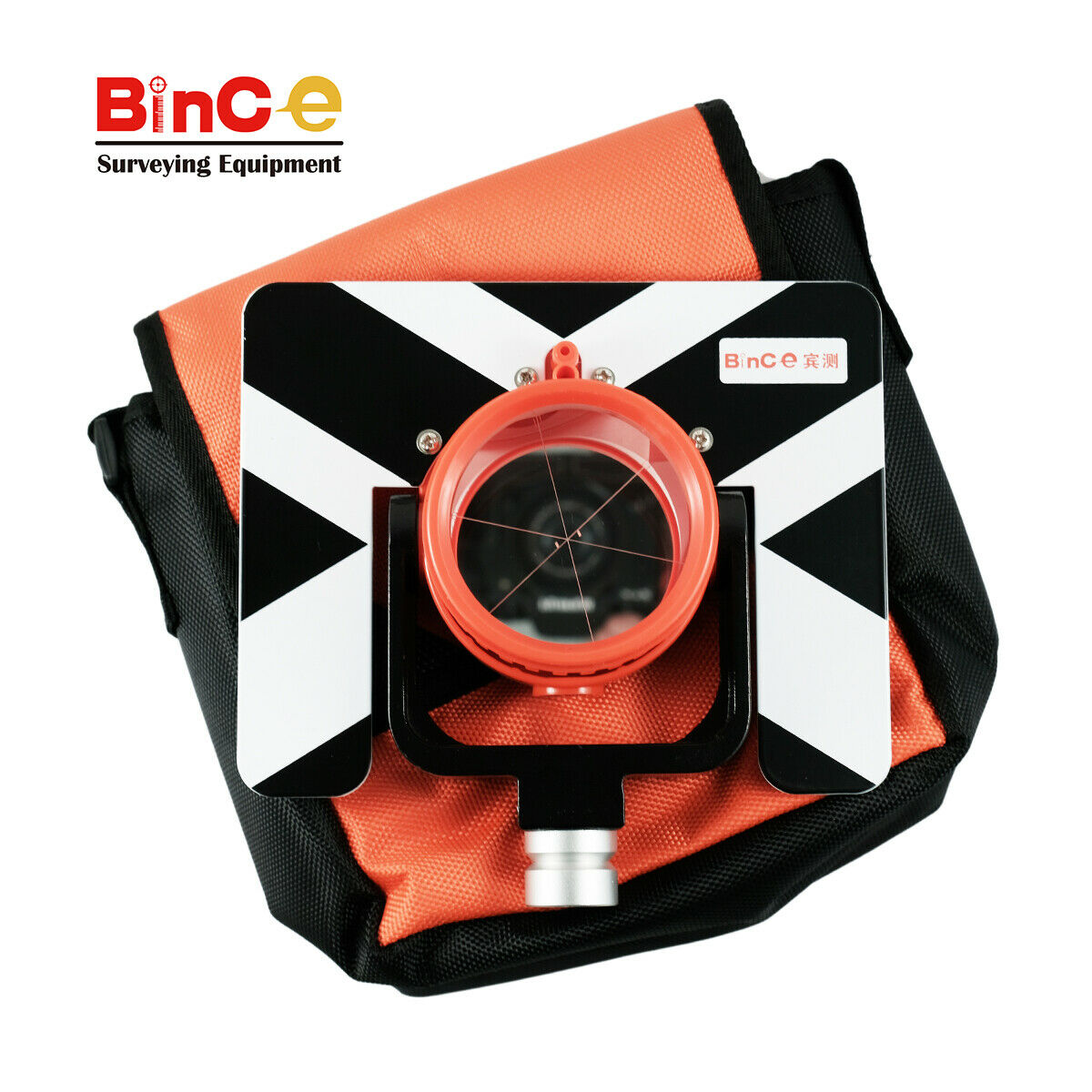 -30/0mm Offset Survey Prism Metal Target with Bag for Total Station Surveying