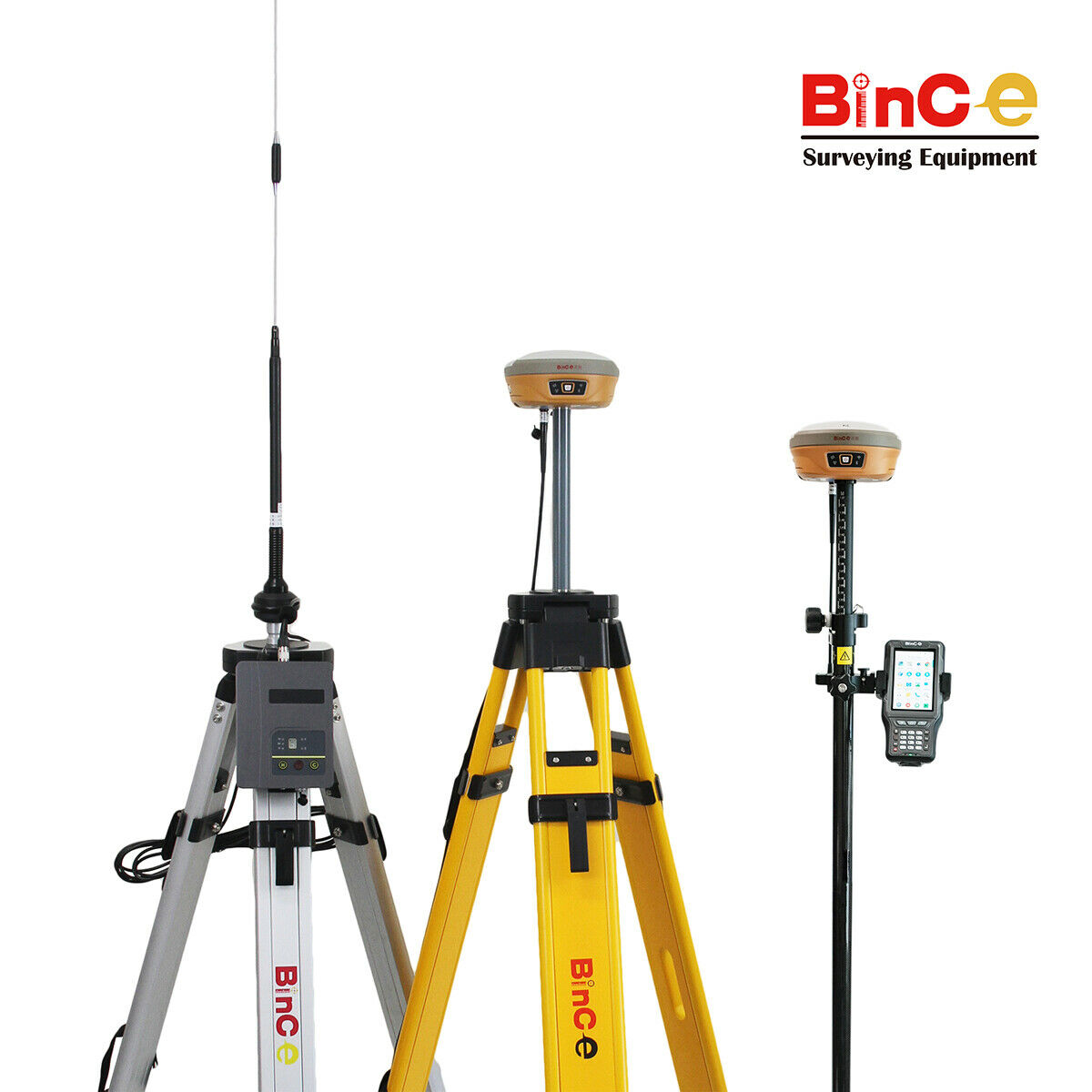 Bince N90 GPS RTK GNSS System Base + Rover + External 35W Radio Surveying Set Novatel OEM729 Main Board