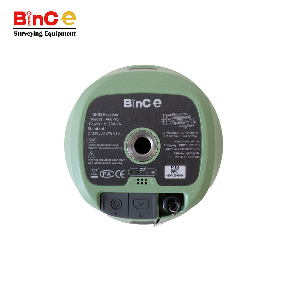 Bince A60Pro GPS RTK GNSS System Base + Rover + External 35W Radio Surveying Set Hemisphere Main Board