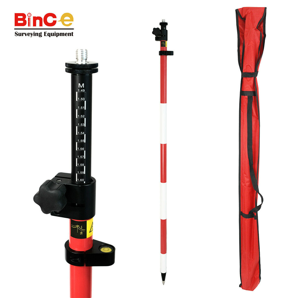 Trimble Type Standard 2.6M Telescopic Prism Pole Rod for Total Station Survey