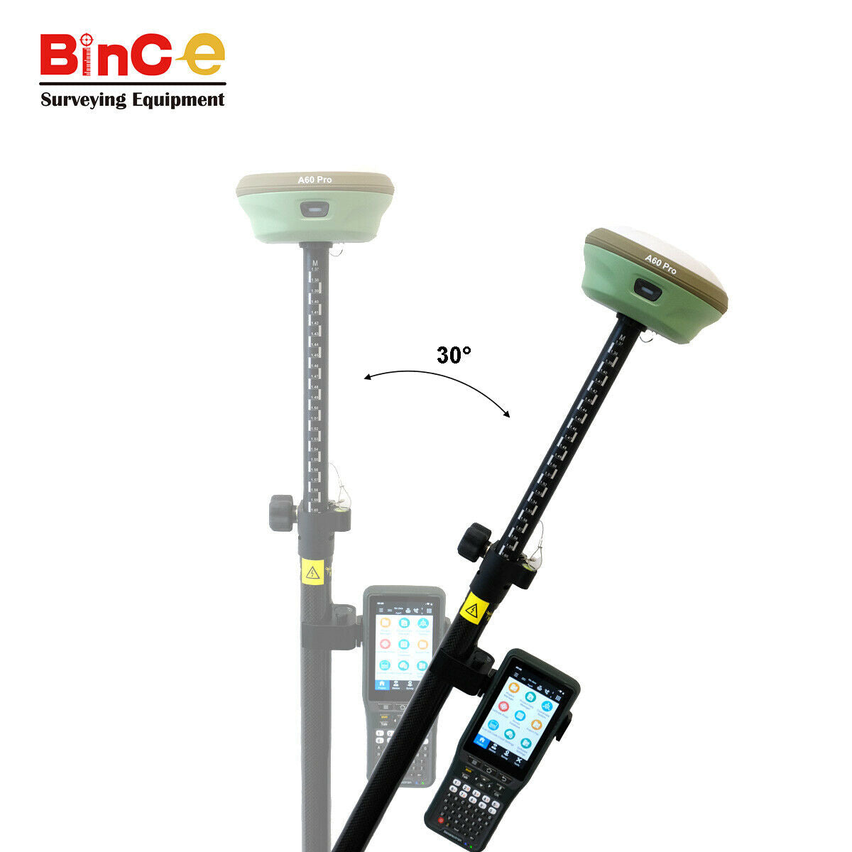 Bince A60Pro GNSS RTK GPS Receiver UHF/4G Network Set w Controller Hemisphere Main Board