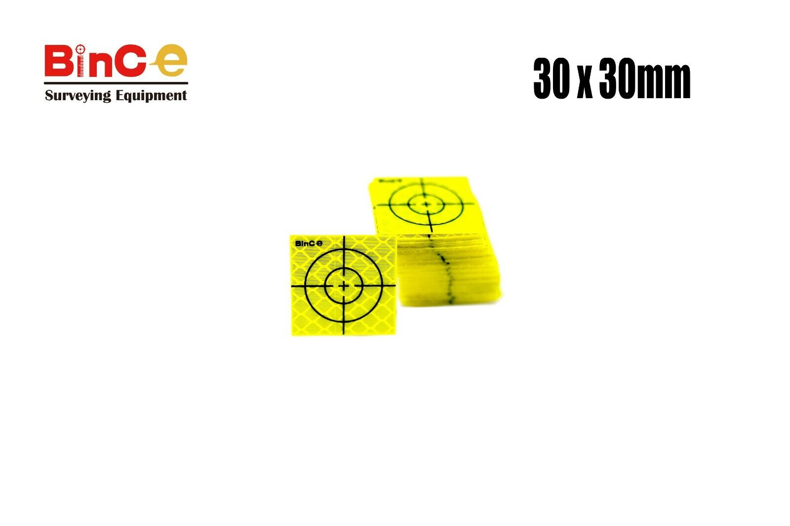 Reflective Prism Sheet Survey Targets Reflector Adhesive 100PCS Total ...