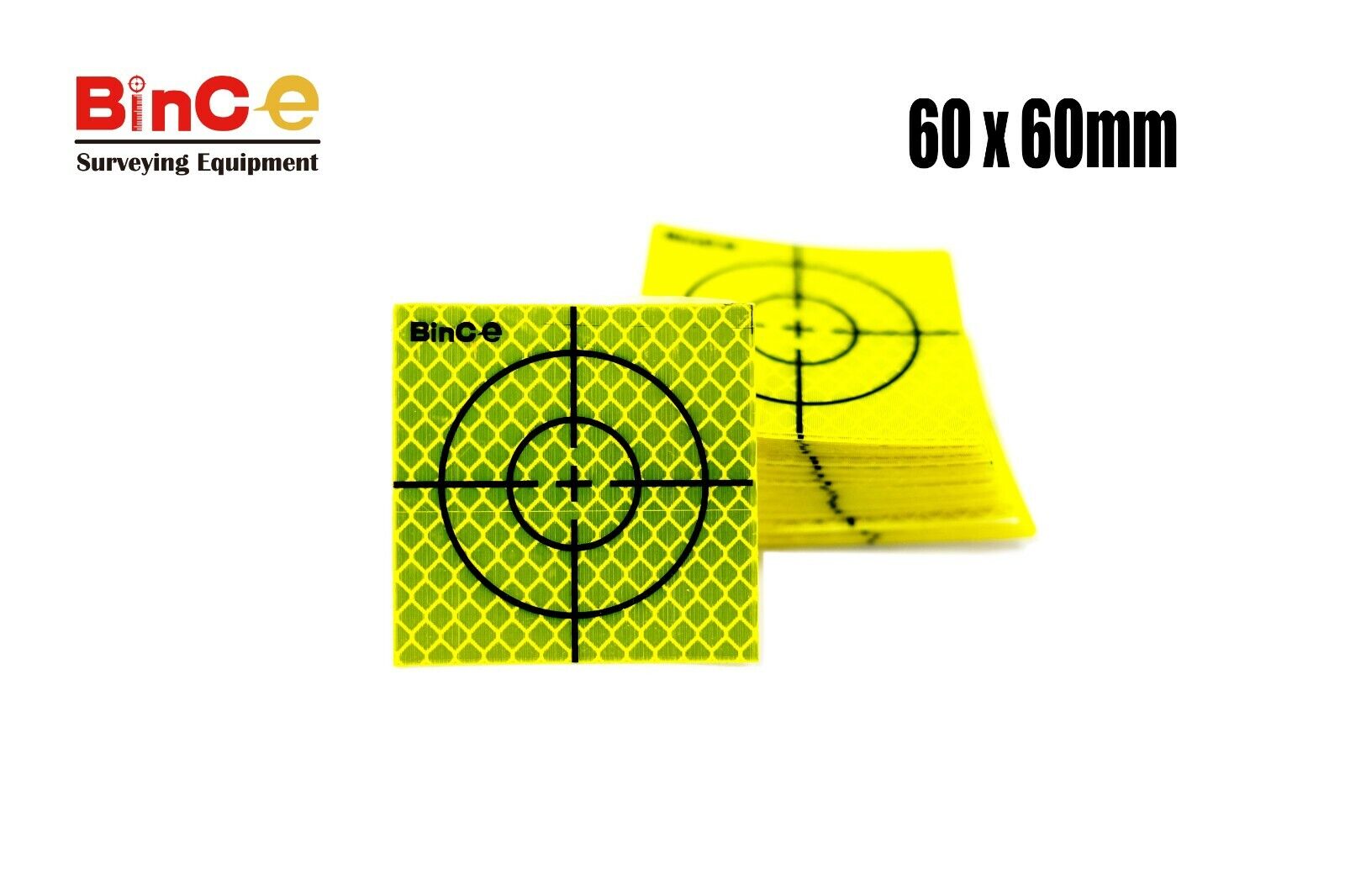 Reflective Prism Sheet Survey Targets Reflector Adhesive 100PCS Total ...